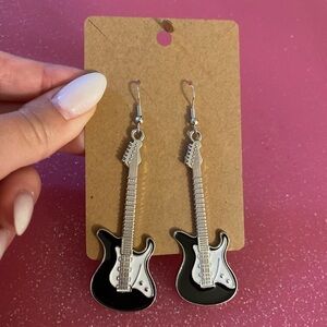 Retro Guitar Earrings